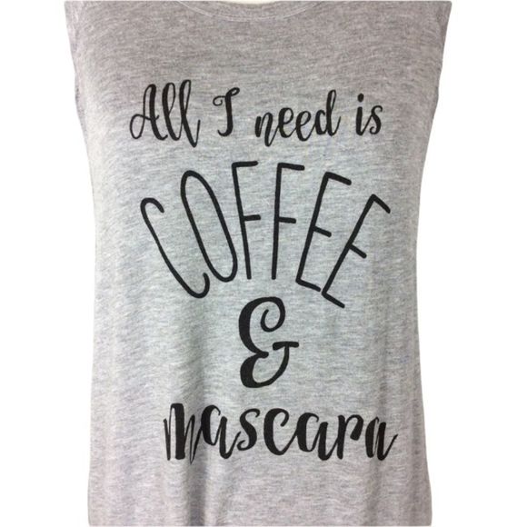 Loyal Army Coffee and Mascara Graphic Tank Top Large - Picture 4 of 4